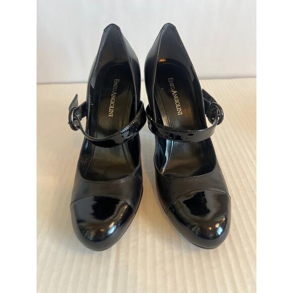 Enzo Angiolini black leather
Mary Jane pumps with a chunky heel buckle size 6M - Picture 3 of 9